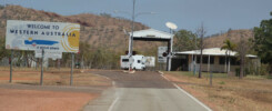 Grenspost NT en Western Australia